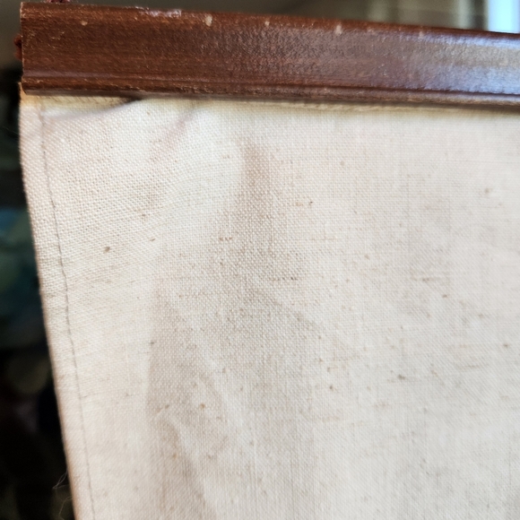 Vintage Crewel Embroidered Folk Art Wall Hanging - Picture 5 of 6